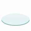32" Inch Round Tempered Glass Table Top Clear Glass 3/8 Inch Thick Beveled Polished Edge